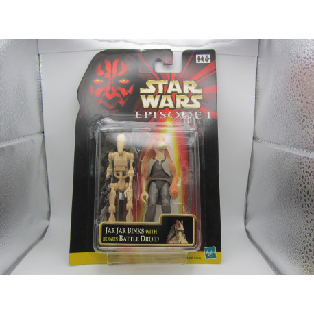 Jar Jar Binks With Battle Droid