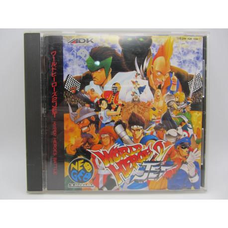 Neo Geo CD World Heroes 2 Jet Japones Completo