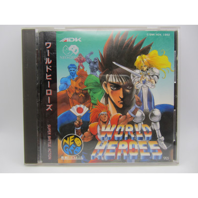 Neo Geo CD World Heroes Japones Completo