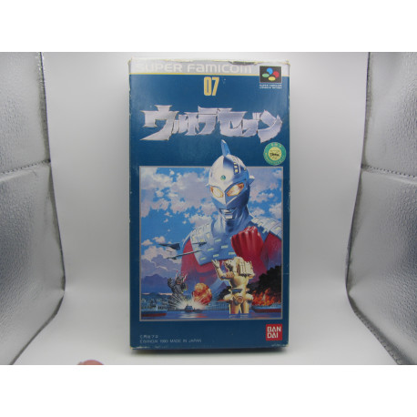 Super Famicom Ultra Seven Completo Japones