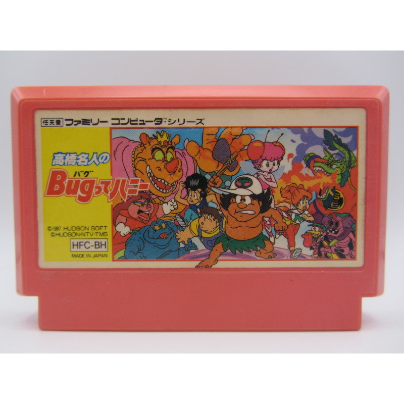 Famicom Takahashi Meijin no Bug-tte Honey Sin Caja ni Manual Japones