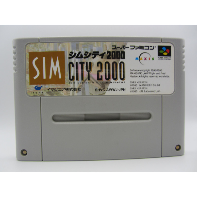 Super Famicom Sim City 2000 Solo Cartucho