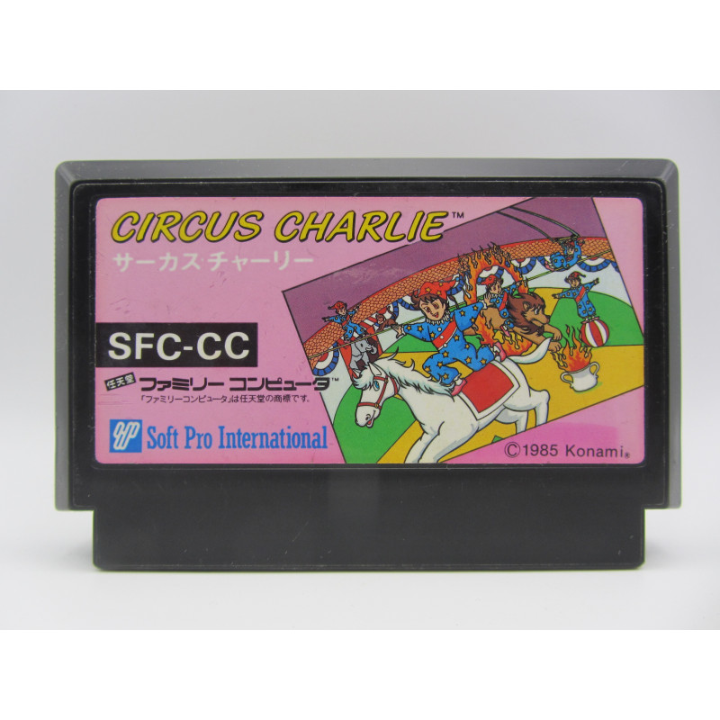 Circus Charlie Solo Cartucho para Nintendo Famicom - Frontal - Chollo Games