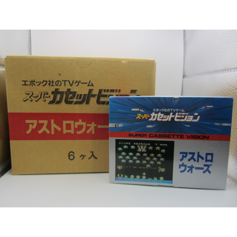 Epoch Super Cassette Vision - Astro Wars Nuevo + Caja de Distribucion - Frontal