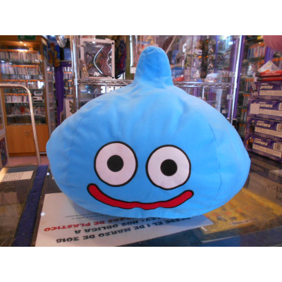 Dragon Quest Cojin Slime Azul Bordado 40 Cms.