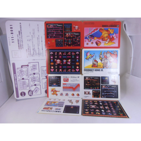 Famicom History Book Stickers Donkey Kong + Donkey Kong Jr.