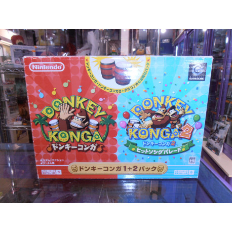 Donkey Konga 1+2 + Bongo Controller