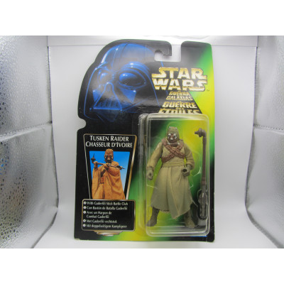 Tusken Raider with Gaderffii Stick Battle Club Trilogo