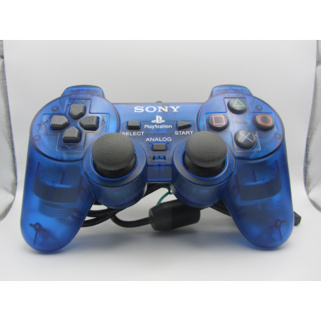 PS2 Mando Dualshock Sony Clear Blue